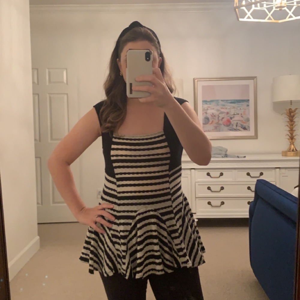 Free People peplum top size medium